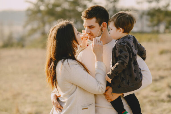 family hugging family hugging